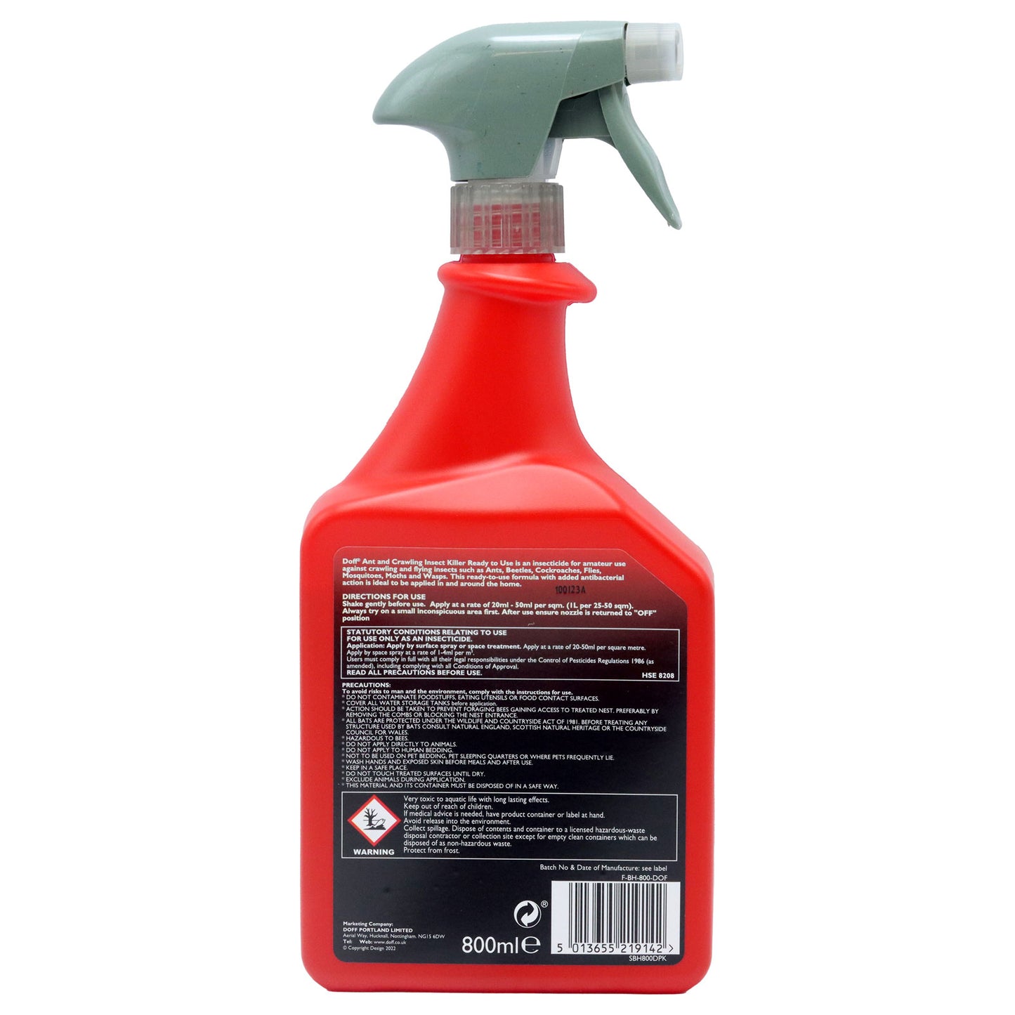Doff Ant & Crawling Insect Killer Spray - 800ml