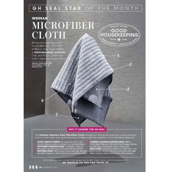 Weiman Microfiber Cloth for Stainless Steel
