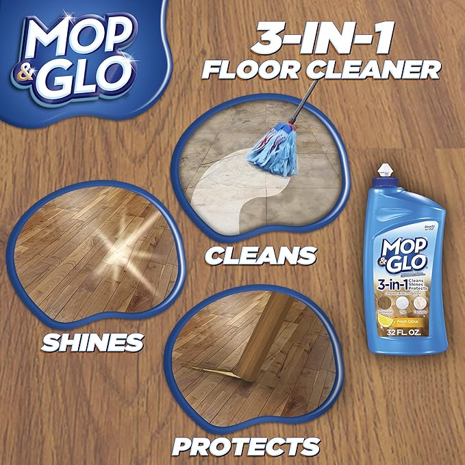 Mop & Glo Multi-Surface Floor Protecting Cleaning Polish, 32oz