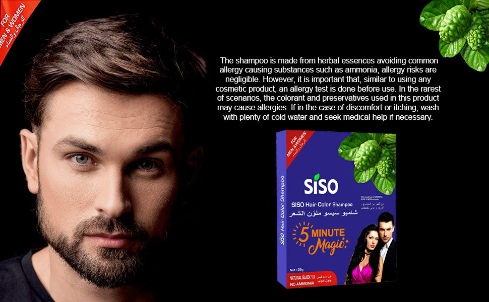 Siso 5 Minute Magic Hair Color 25g Natural Black