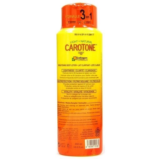 Carotone Light & Natural Brightening Body Lotion - 550ml