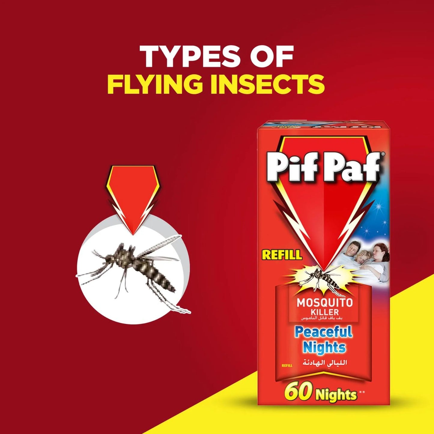 Pif Paf Mosquito Killer Liquid Electric Device Kit 60 Nights + 30 Nights Refill