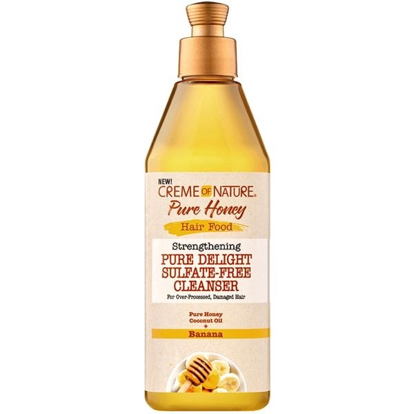 Creme of Nature Pure Honey Hair Food Strengthening Pure Delight Sulfate‐Free Cleanser 12 fl. oz (355ml)