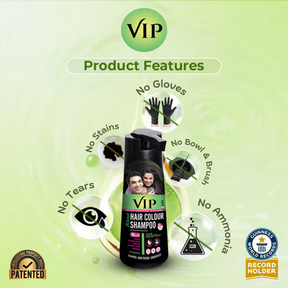 VIP Hair Colour Shampoo 180ml