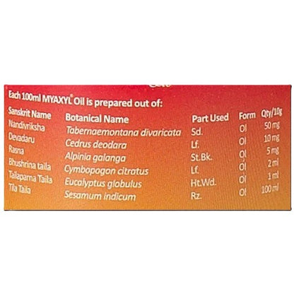Myaxyl Pain Relief Oil - 60 ml