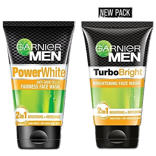 Garnier Men Tubro Bright Face Wash - Removes Impurities, 100 g