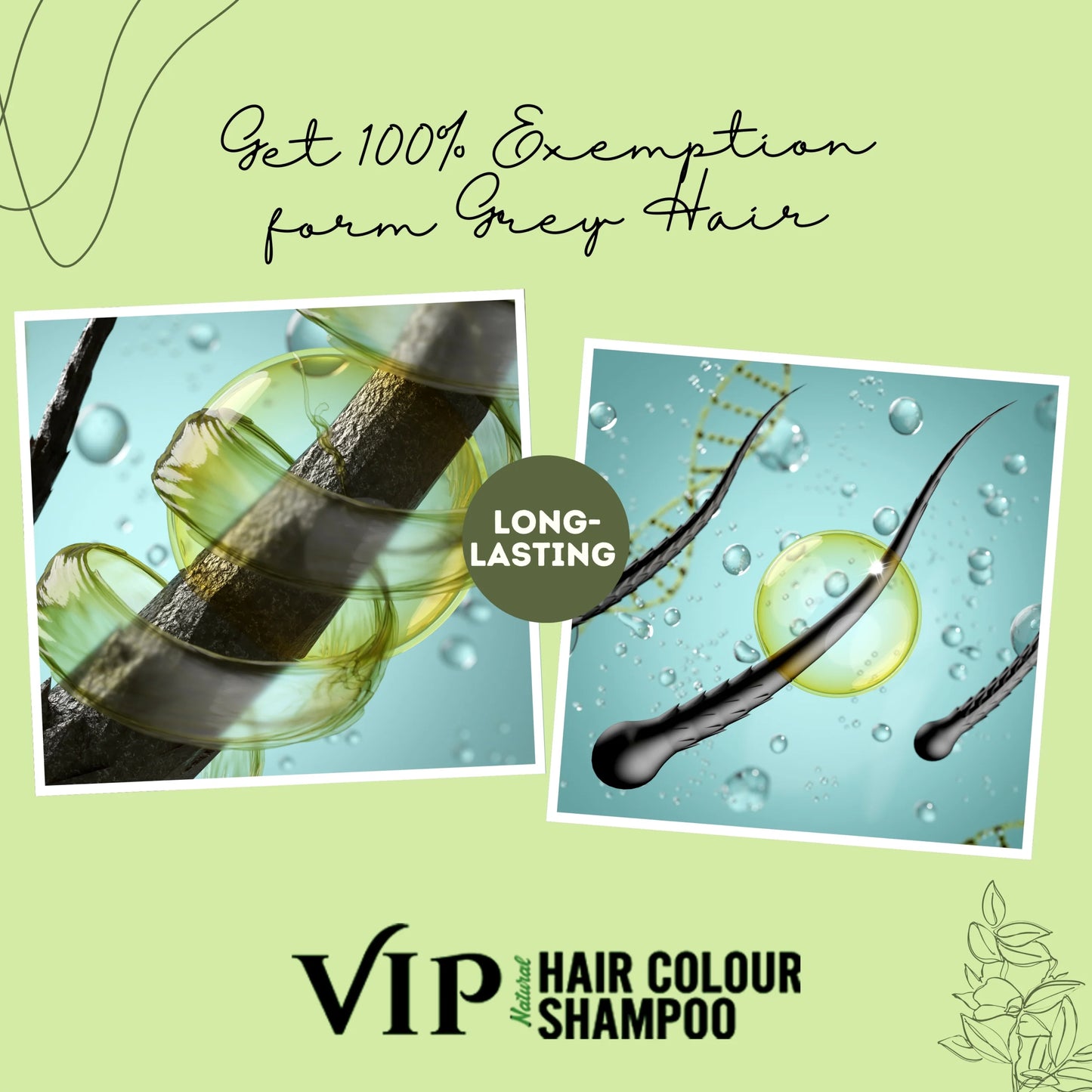 VIP Hair Colour Shampoo 180ml