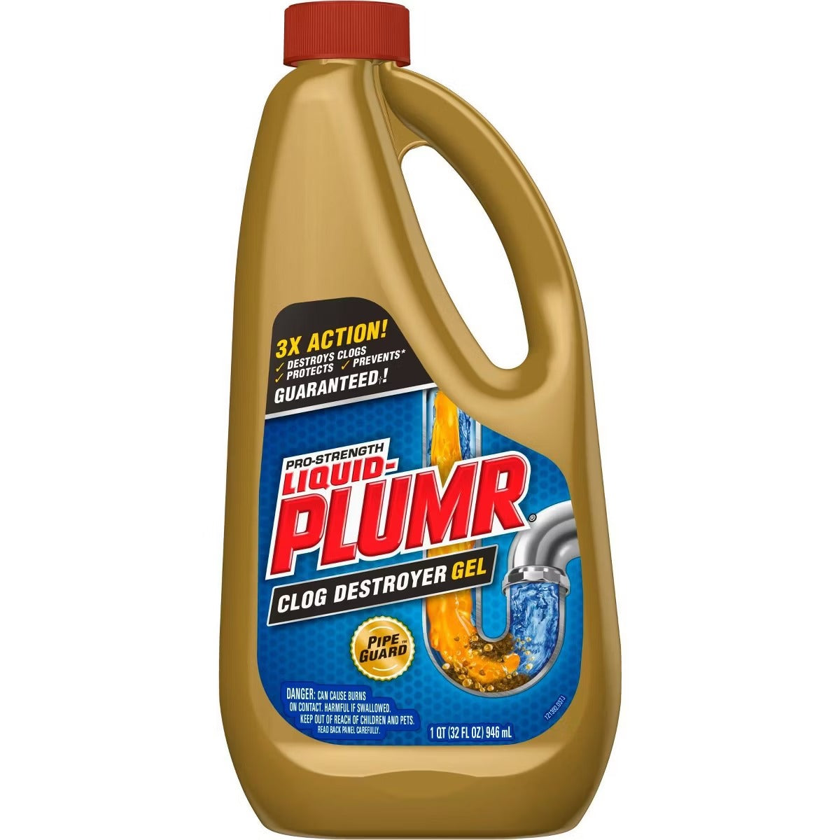 Liquid-Plumr Pro-Strength Clog Remover Full Clog Destroyer - 32oz