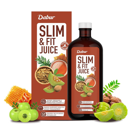 Dabur Slim & Fit Juice, 100% Natural & Ayurvedic - 1L