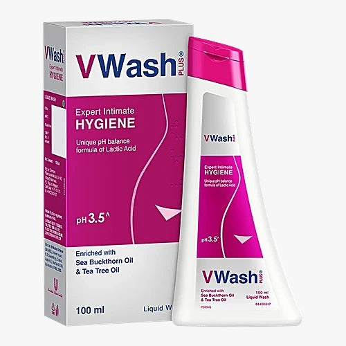 VWash Plus Expert Intimate Hygiene Wash for Women with PH 3.5, 100 ml