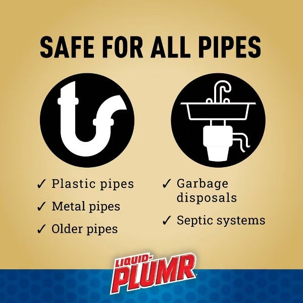 Liquid-Plumr Pro-Strength Clog Remover Full Clog Destroyer - 32oz