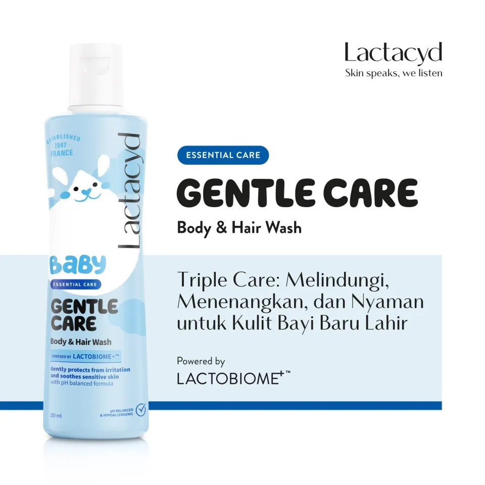Lactacyd Baby Hair And Body Wash - Gentle Care, 250ml