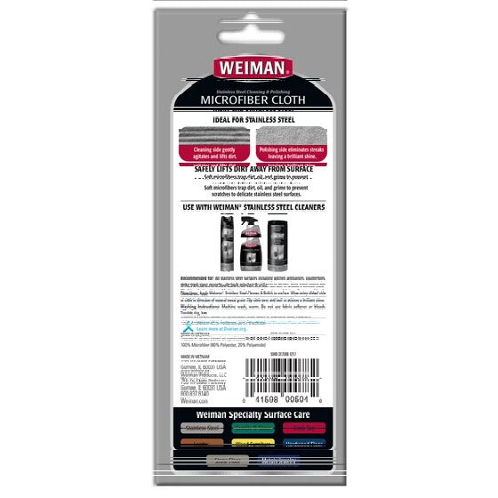 Weiman Microfiber Cloth for Stainless Steel