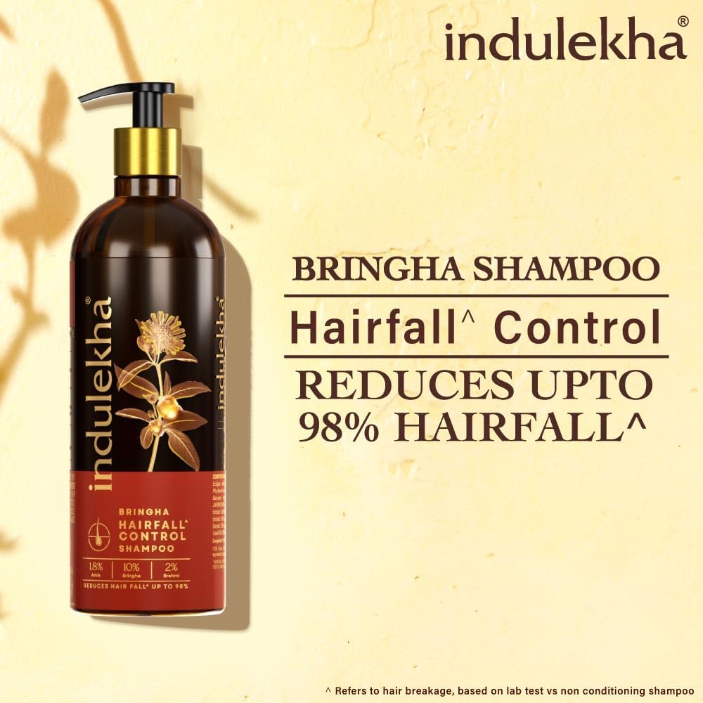 Indulekha Bringha Shampoo, Proprietary Ayurvedic Medicine for Hair Fall, 340ml