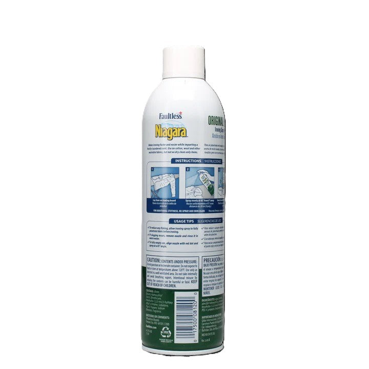 Faultless Niagara Original Finish Ironing Spray Starch, 585ml