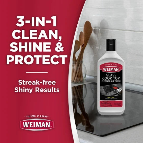 Weiman Glass Cook Top Heavy Duty Cleaner & Polish