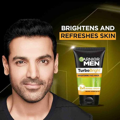 Garnier Men Tubro Bright Face Wash - Removes Impurities, 100 g