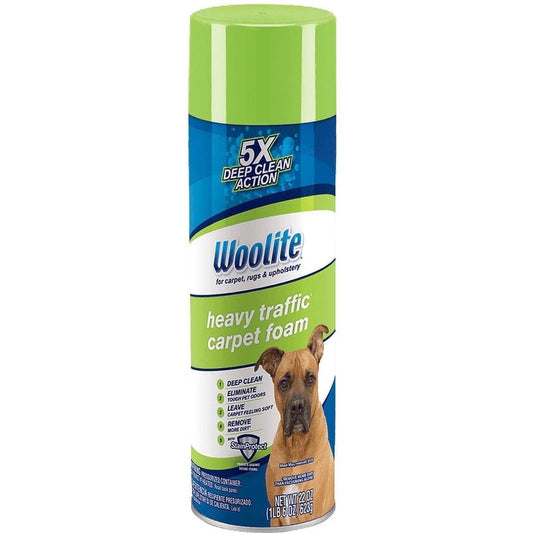 Woolite Heavy Traffic Fresh Scent Carpet Cleaner 22 oz Foam