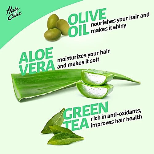 Hair & Care Triple Blend Non-sticky Hair Oil - For Damage Repair, Aloe Vera, Olive Oil & Green Tea, Classic Fragrance, 200 ml