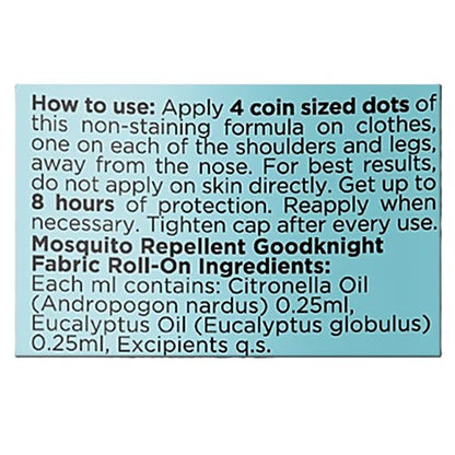 Good Knight Mild Bloom Fabric Roll On - Personal Repellent, 8 ml