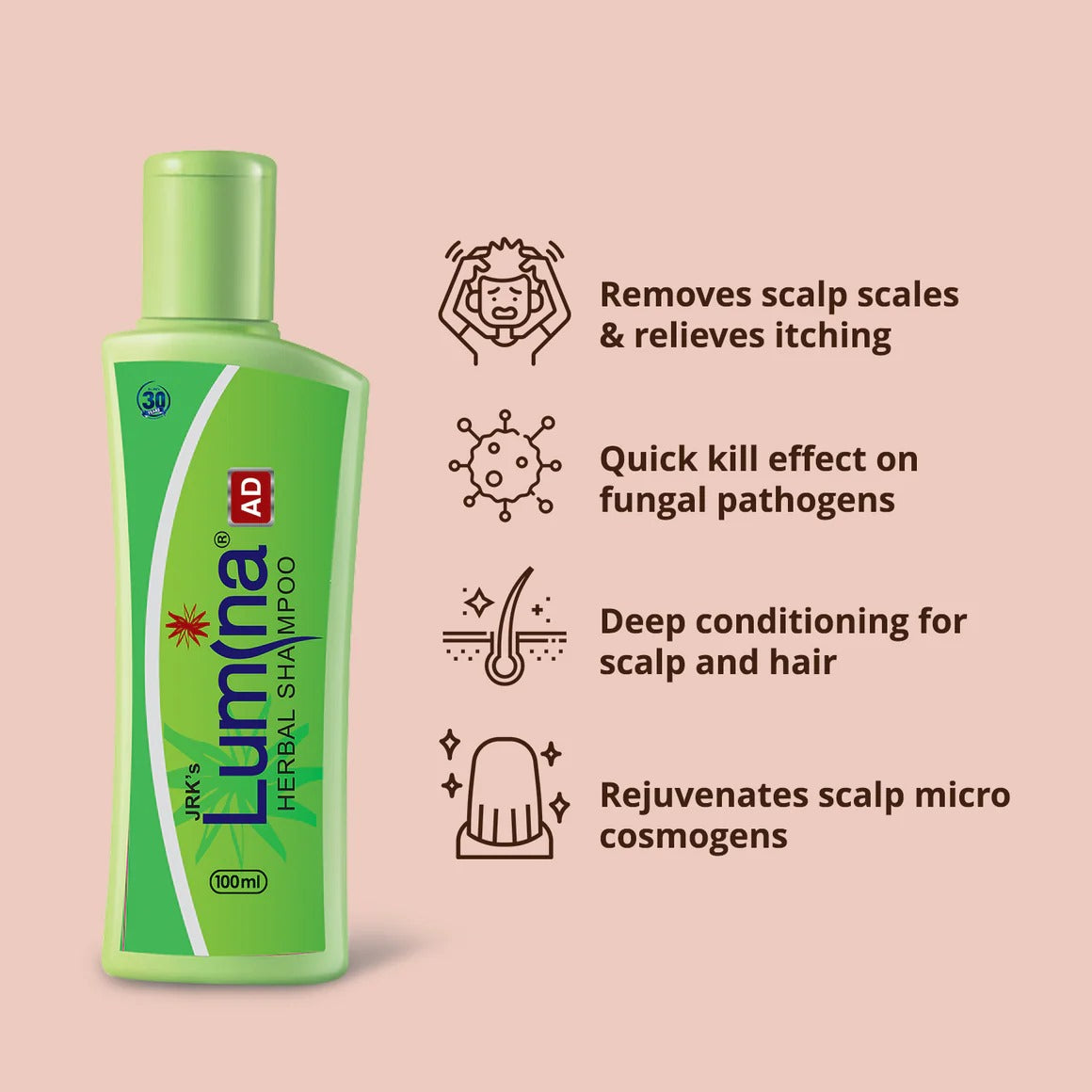 JRK's Lumina AD herbal shampoo 100ml