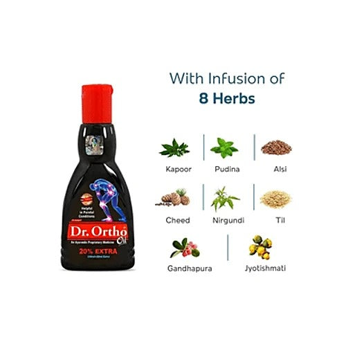 Dr. Ortho Dr Ortho Ayurvedic Medicine Pain Relief Oil | Bone, Joint & Muscle Care Oil, 120 ml Oil