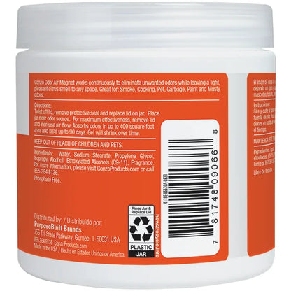 Gonzo Natural Magic Citrus Scent Odor Absorber 14 oz Gel