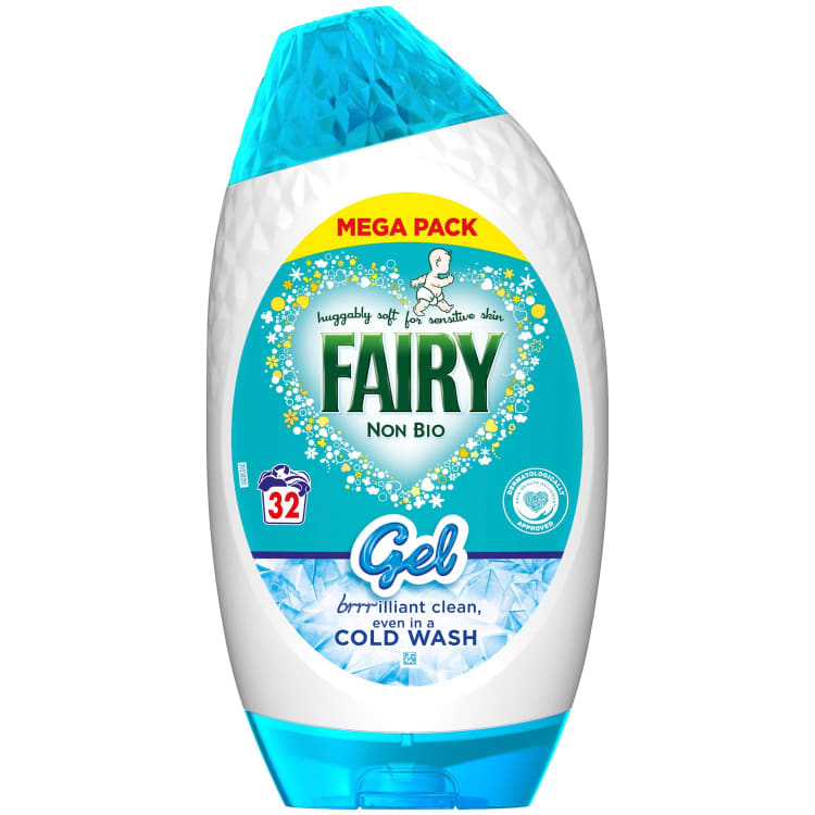 Fairy Non Bio Washing Gel 32 Washes, 2112ml