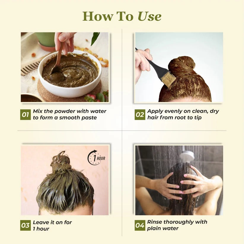 Prem Dulhan Hair Henna Natural Henna Based Hair Color, Natural Brown, 125gm