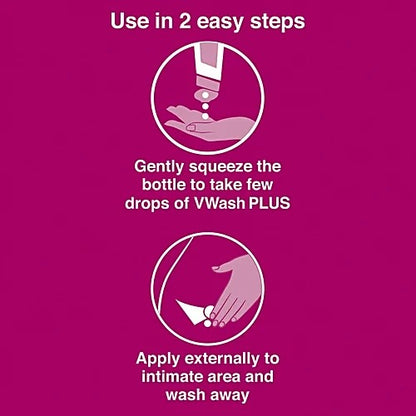 VWash Plus Expert Intimate Hygiene Wash for Women with PH 3.5, 100 ml
