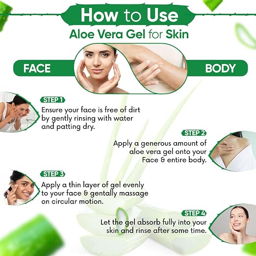 Kazima Pure Natural Aloe Vera Gel for Skin 500g