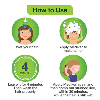 Mediker Anti-Lice Treatment Shampoo, 50 ml