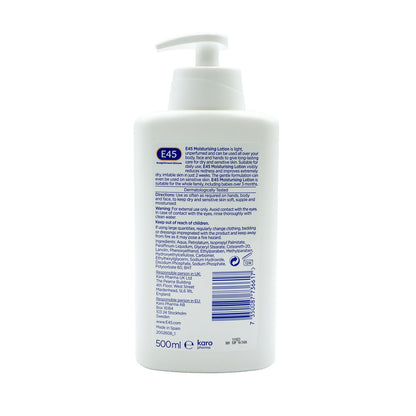 E45 Moisturising Body Lotion 500ml