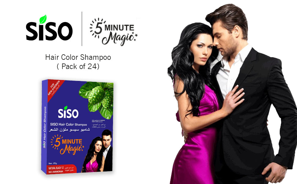 Siso 5 Minute Magic Hair Color 25g Natural Black