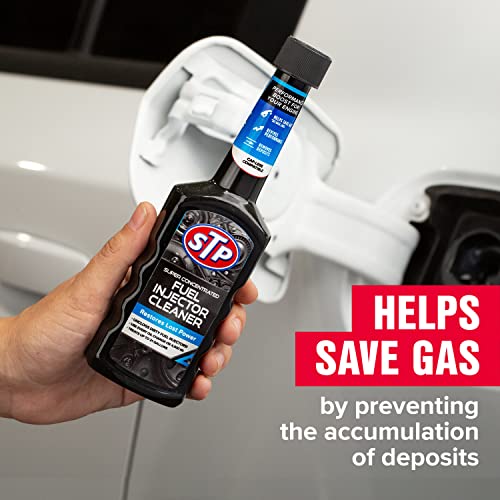 STP Super Concentrated Fuel, Bottled Injector Cleaner Unclogs Dirty Fuel Injectors, 5.25 Oz