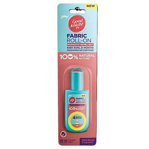 Good Knight Mild Bloom Fabric Roll On - Personal Repellent, 8 ml