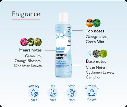 Lactacyd Baby Hair And Body Wash - Gentle Care, 250ml
