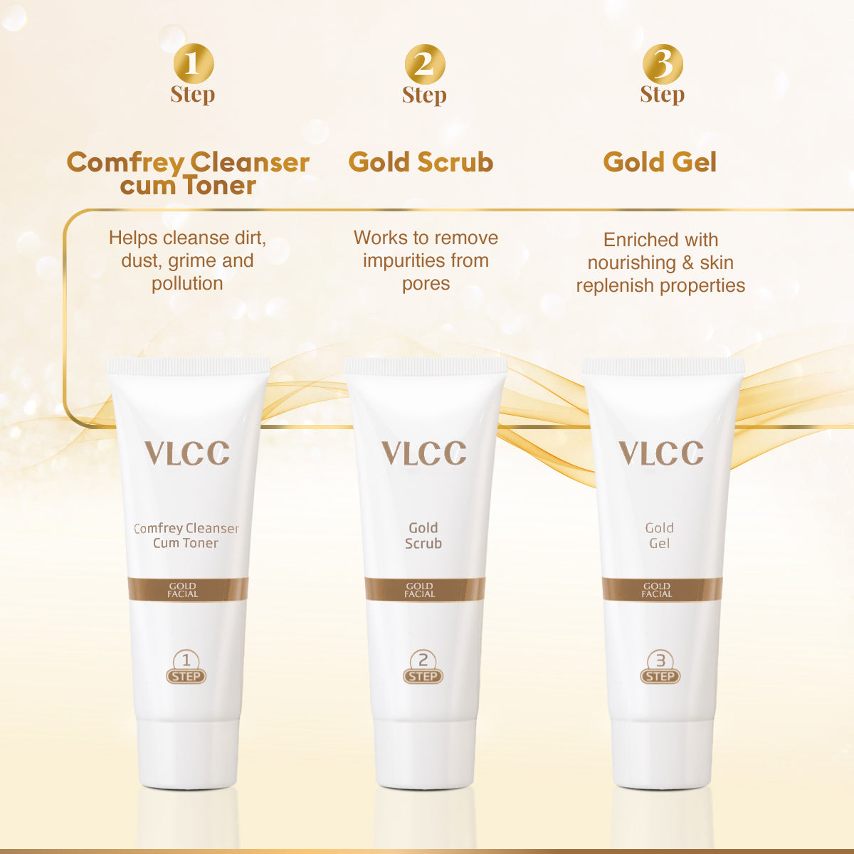 Gold Facial Kit For Luminous & Radiant Complexion - 60 g