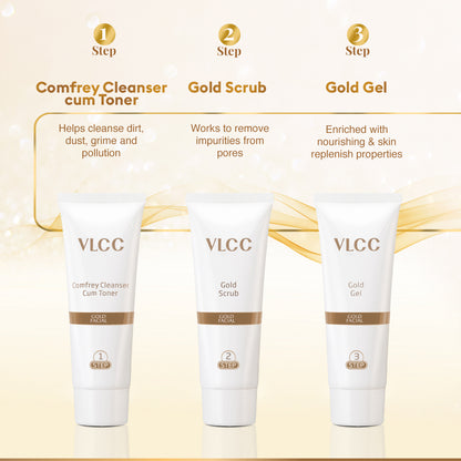 Gold Facial Kit For Luminous & Radiant Complexion - 60 g