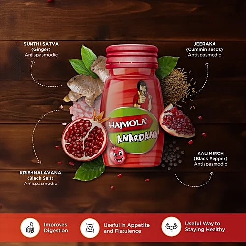 Dabur Hajmola Anardana Digestive Tablets, 120 pcs