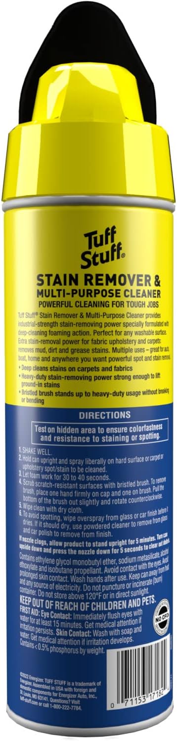 Tuff Stuff Multi-Purpose Foam Cleaner and Stain Remover, 18 Oz