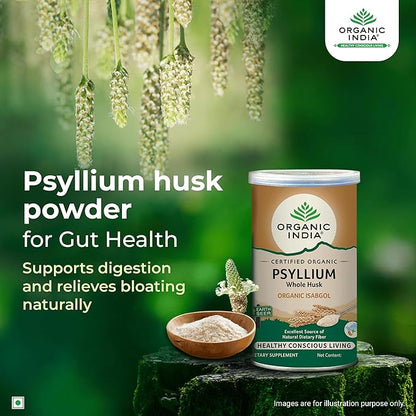 Organic India Psyllium Whole Husk Isabgol 100g