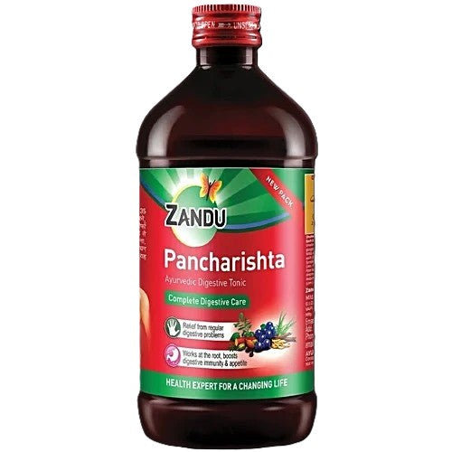 Zandu Pancharishta Ayurvedic Tonic - For Digestion, Acidity, Constipation & Gas Relief, 450 ml