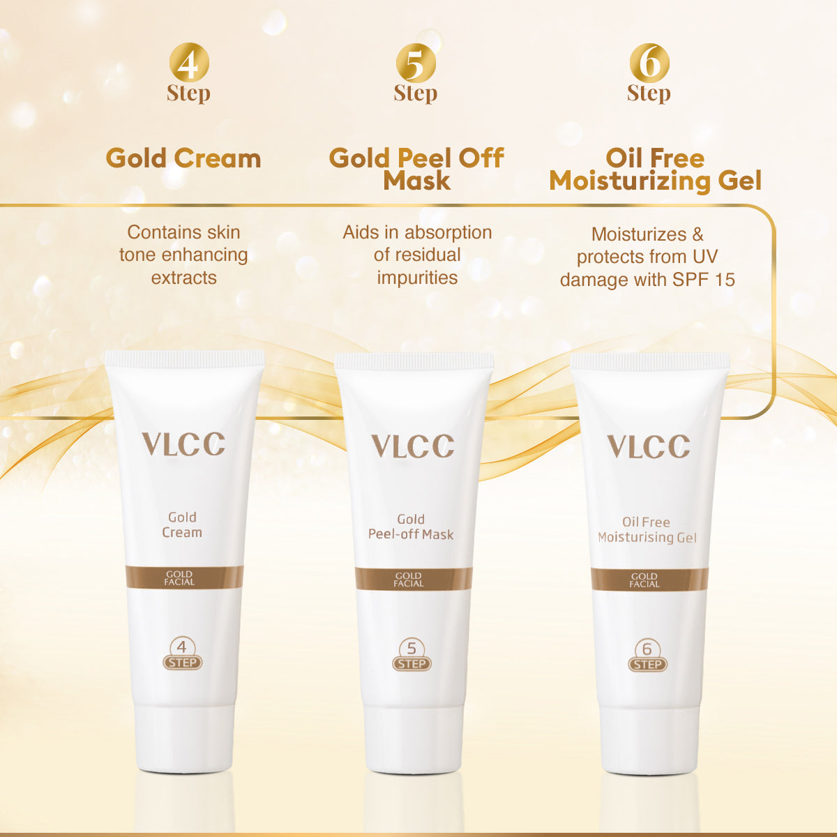 Gold Facial Kit For Luminous & Radiant Complexion - 60 g