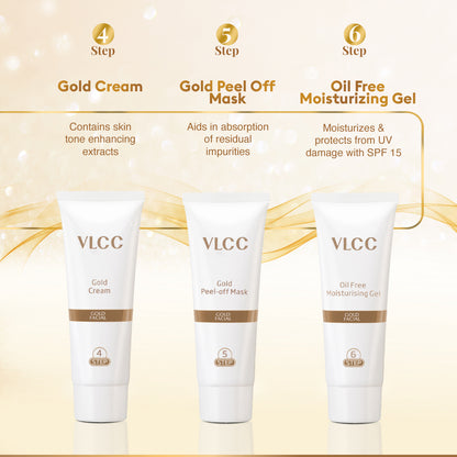 Gold Facial Kit For Luminous & Radiant Complexion - 60 g