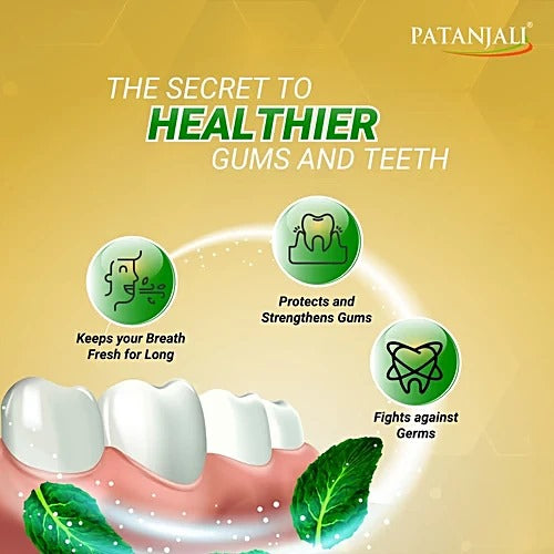 Patanjali Dant Kanti Advanced Dental Cream with Herbal Formula for Strong Teeth, 100 g (Pack of 2)