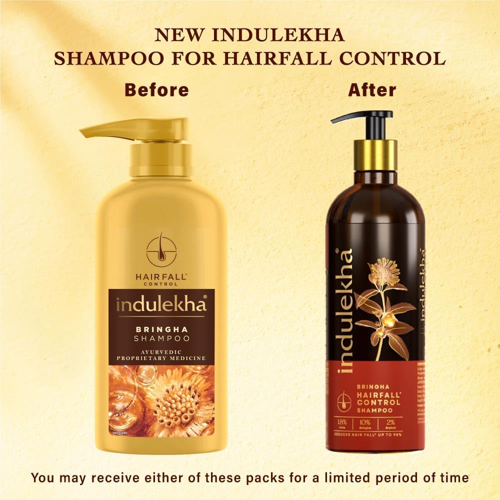 Indulekha Bringha Shampoo, Proprietary Ayurvedic Medicine for Hair Fall, 340ml