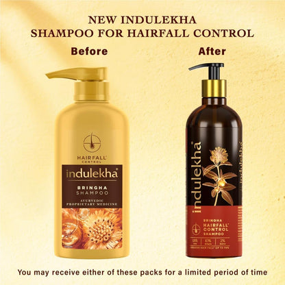 Indulekha Bringha Shampoo, Proprietary Ayurvedic Medicine for Hair Fall, 340ml