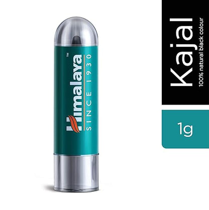 Himalaya Herbals Kajal, Black, Matte Finish, 1 g