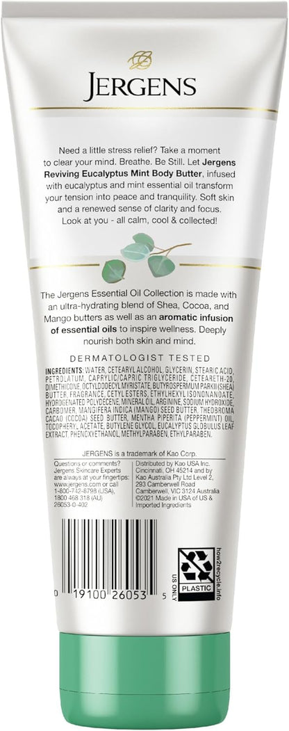 Jergens Eucalyptus Mint Calm & Renew Body Butter 207ml